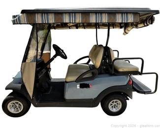 2007 Club Car 48V Lead Acid Precedent Golf Cart Slate Blue With Power Drive 3 Charger