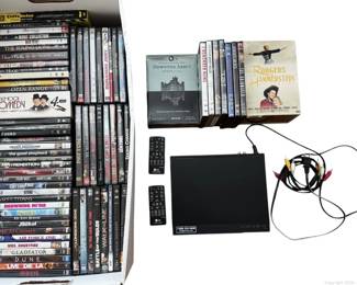 Large Collection of DVDs with LG DVD Player