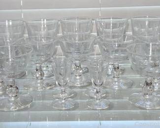 Libbey Etched Glassware 20 Pieces