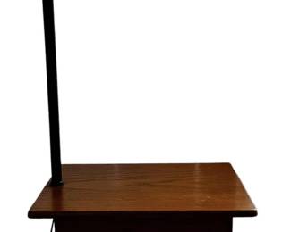 Vintage Style Magazine Rack Floor Lamp Faux Drawer