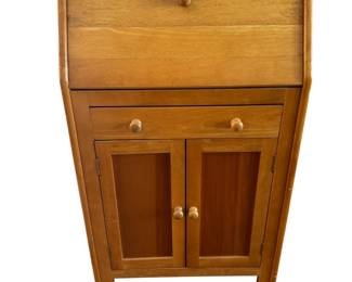 Small Wooden Secretary Desk with Organizer