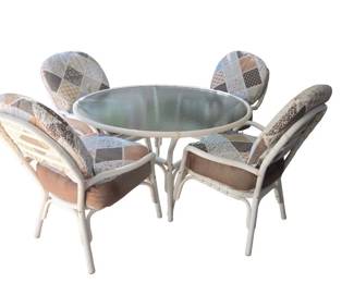 Patio Dining Set Table and 4 Chairs