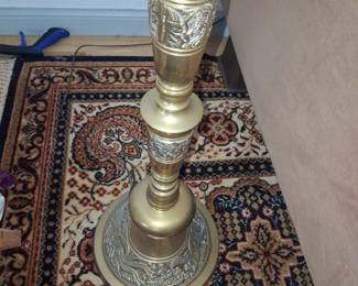 Vintage Brass Dragon Floor Lamp