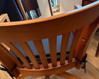 Vintage Wooden Bankers Office Chair