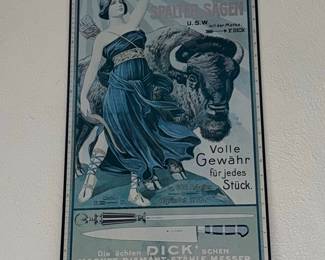Vintage F. Dick Advertising Sign