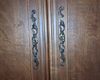 Howard Miller Clock-Top Armoire/Display Cabinet
