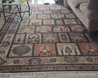 Persian-Style Panel Design Area Rug size 9'x12'