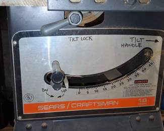 Vintage Sears Craftsman 10-Inch Direct Drive Table Saw