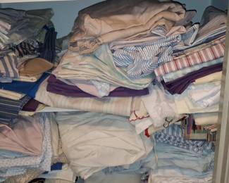 Collection of Vintage and Modern Household Linens