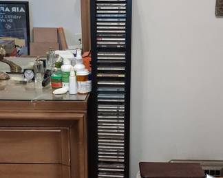 Vintage Laserline Black Plastic CD Tower