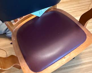 Vintage Wooden Bankers Office Chair