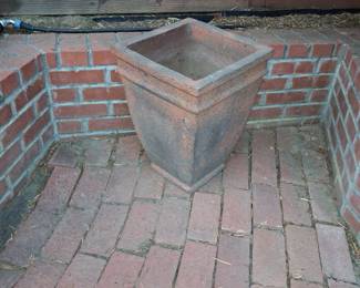 Impruneta Terracotta Tapered Square Planter