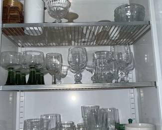 Vintage German Roemer Wine Glasses and Mixed Barware Collection