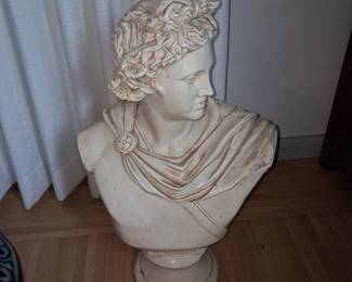 Vintage Plaster Apollo Belvedere Bust