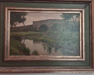 Aladár Edvi-Illés Landscape with Stone Bridge