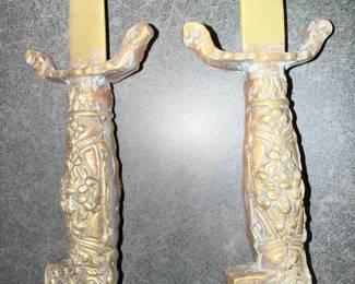 Vintage Ornate Brass Sword-Form Letter Openers