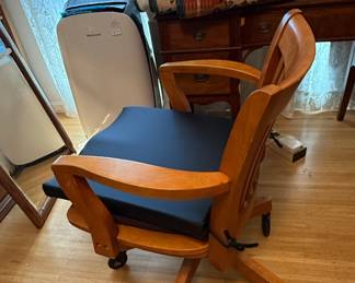 Vintage Wooden Bankers Office Chair