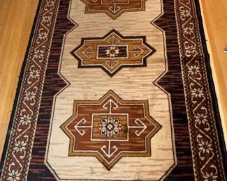 Vintage Geometric Gabbeh Runner Rug