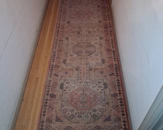 Vintage Turkish Oushak Style Runner Rug