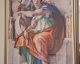 Vatican Museums Official Exhibition Poster: Delphic Sibyl by Michelangelo