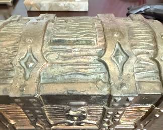 Vintage E. J. Kahn Co. Chicago Pirate Treasure Chest Trinket Box