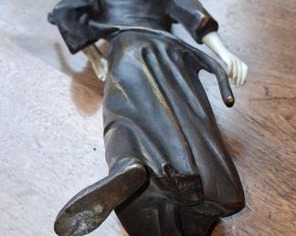 Chryselephantine Bronze and Ivory Nun Figurine by Paul d'Aire