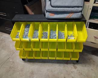 Akro-Mils 30220 24-Bin Stacking Plastic Storage Bin Container Set