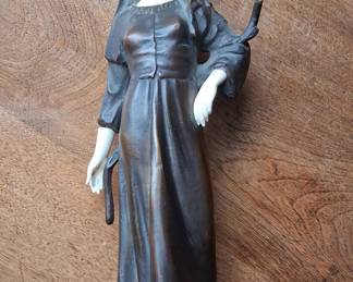 Chryselephantine Bronze and Ivory Nun Figurine by Paul d'Aire