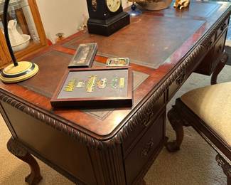 I will post a better picture of this desk and chair tomorrow. This was taken and sent to me.