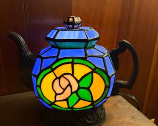 Stained glasses teapot