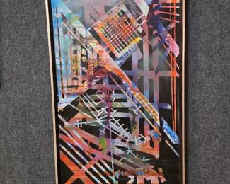 48 x 24 Bay Area abstract oil.