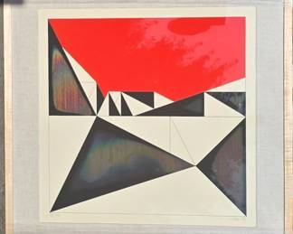 Walter Allner Bauhaus artist serigraph.