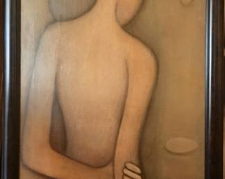 1965 30 x 22 Nude oil on canvas.