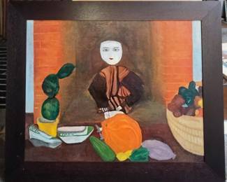 South American Modernist oil 30s or 40s.