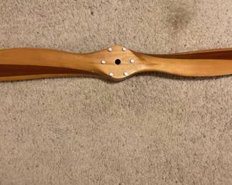 vintage wooden airplane propeller