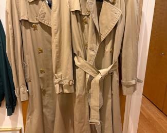 Vintage Burberry men's trench coats