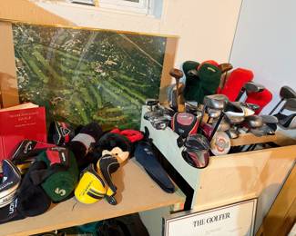 Golf clubs & covers