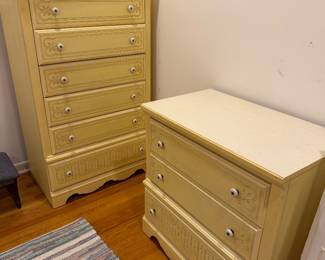 painted dressers (tallboy & chest); also matching desk available