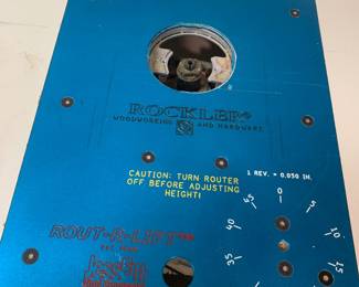 Rockler Rout-R-Lift woodworking router lift work station