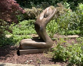 Large resin garden statue