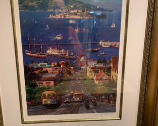 Hyde Street View by Alexander Chen, signed seriolithography print
