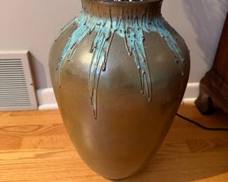 Large glazed vase