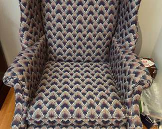 upholstered wingback chair 
