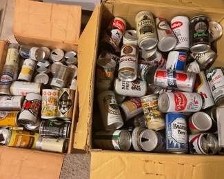 beer can collection 1970s and 80s 