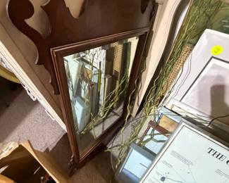 Mahogany Chippendale Federal style mirror