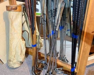 Vintage golf clubs