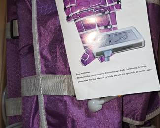 Pressotherapy body contouring system, in box