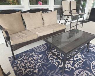 Sofa, coffee table