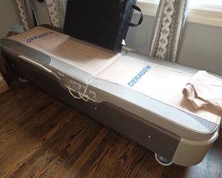 Ceragem massage table system, with accessories