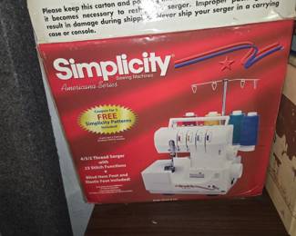 Simplicity Serger sewing machine
